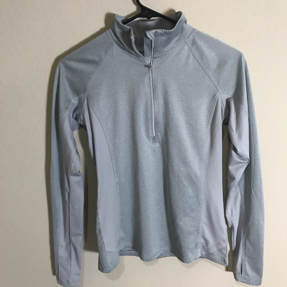 Danskin Now grey semi-fitted pullover (XS)